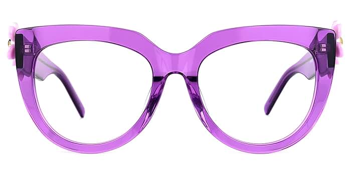 Zeelool Stylish Vintage Oversized Cat Eye Glasses for Women