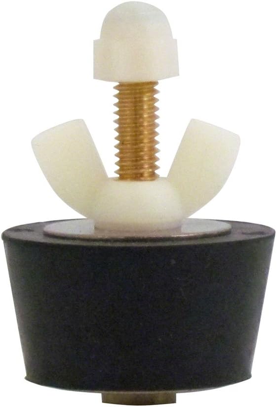 Rubber Plug with Valve for 1-1/2 Inch Pipe and 1-3/4 Inch Fitting, with Blow Thru Valve