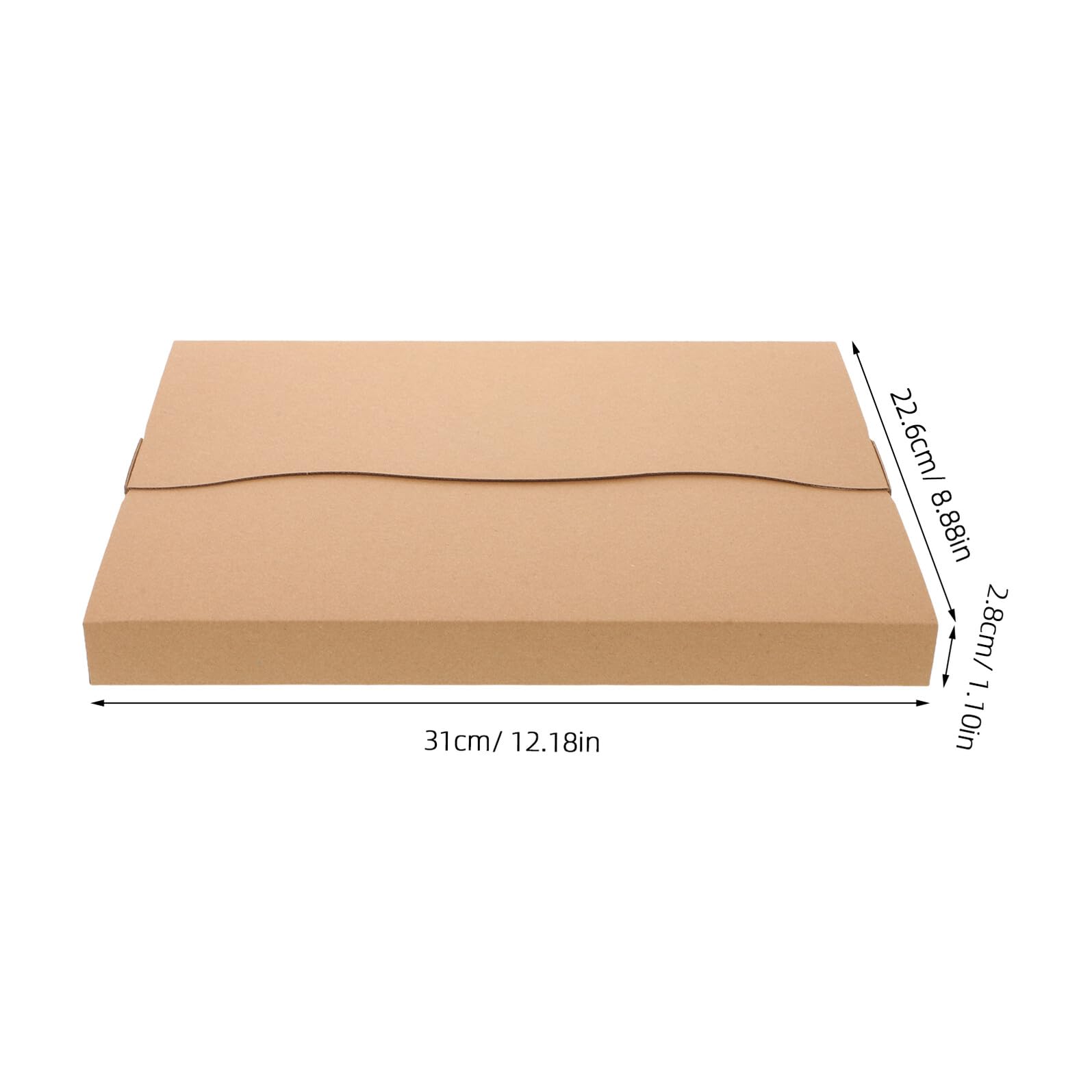 Scatole in Carta Kraft per Spedizione Album e Dischi in Vinile 310x226x28mm, Confezione da 20 Pezzi, Resistenti e Impilabili per Traslochi, Spedizioni e Stoccaggio