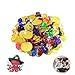 LUKIUP Monedas de Oro y Gemas Piratas del Tesoro Pirata, Monedas de Oro de 50 Piezas y Gemas Piratas de 100 Piezas, como obsequio en cumpleaños, Navidades