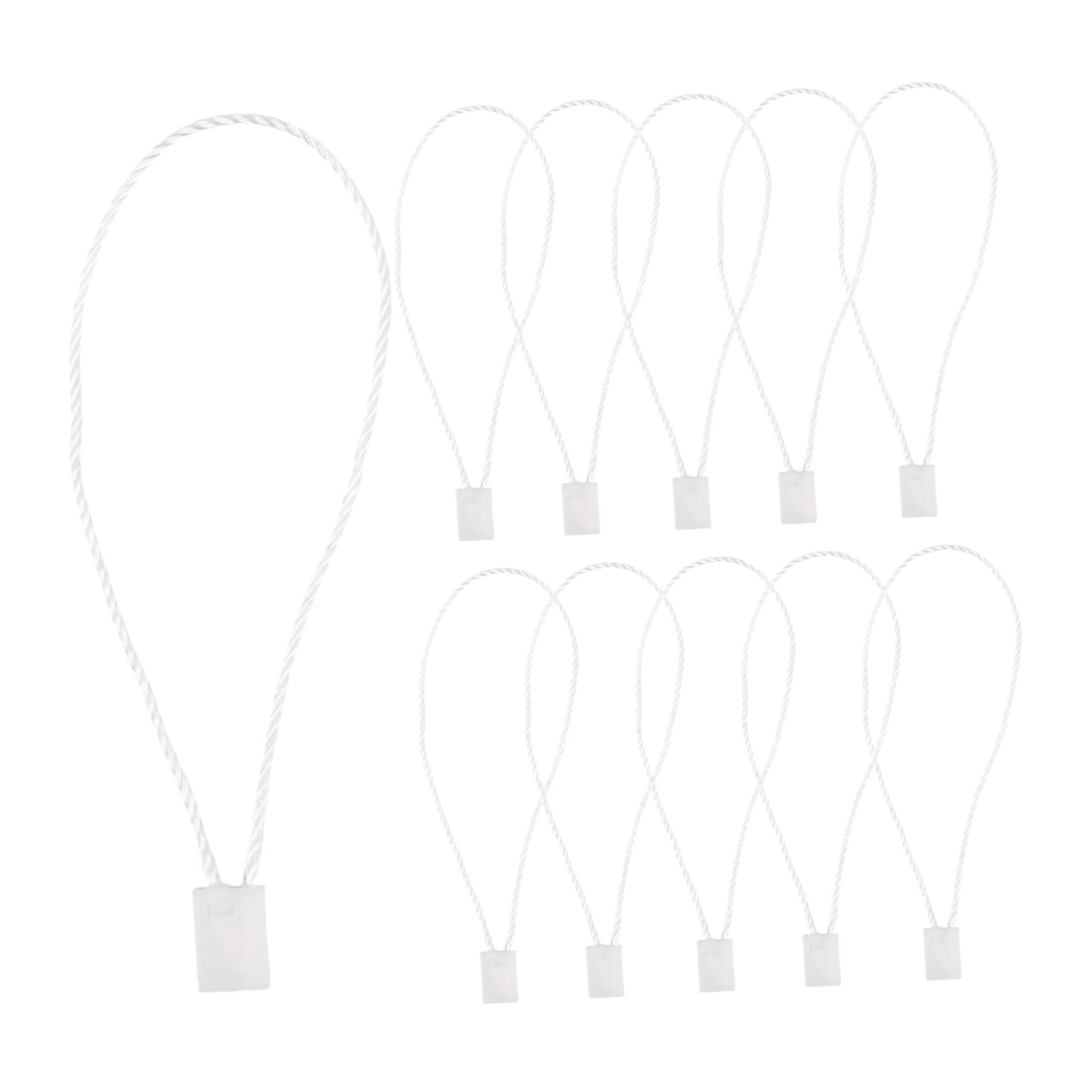 VILLCASE Fashionable Plastic Square Hook Tag Rope String Holder for Retail Clothing Shoes Luggage Constructi