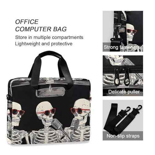 Bolso-maleta para laptop ALAZA con diseño Skull, 13-15.6 pulg miniatura 5