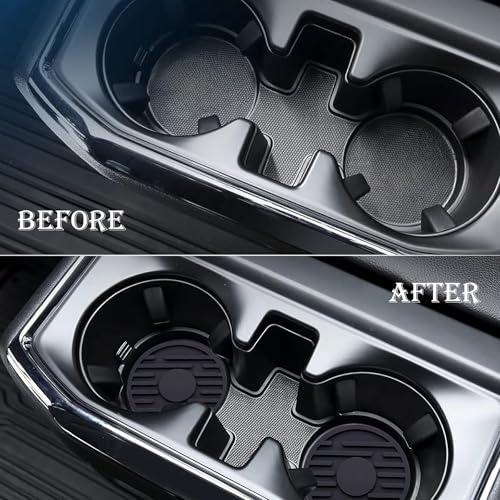 Inserto para portavasos de auto 2 piezas negro miniatura 7
