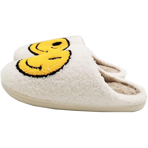 Happy Face Slippers With Exquisite packaging bag Keep warm Couples Slides Home Slippers Holiday Gift