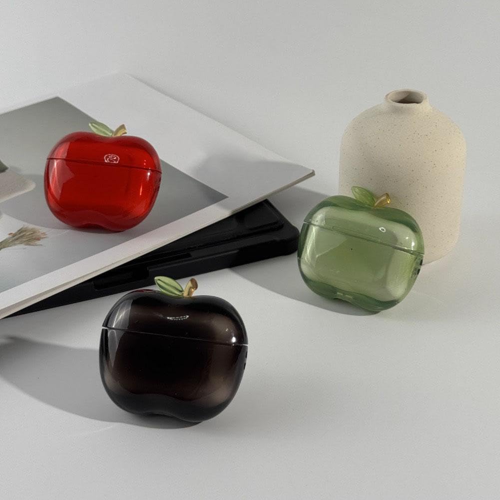 Custodia Per AirPods Pro A Forma Di Frutta, Con Foglia Girevole - Design Carino E Protettivo