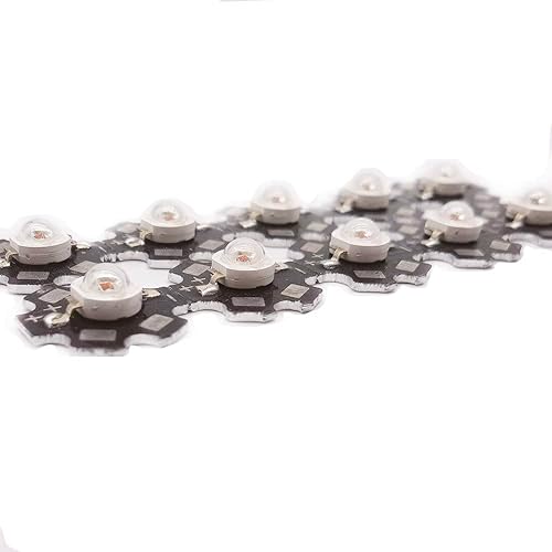 Miniatura 9 de Cleiscry 10 piezas de chip LED de alta potencia de 3 W SMD COB de componentes emisores de luz diodo en base de PCB de 0787in 10 unidades de 3 W UV