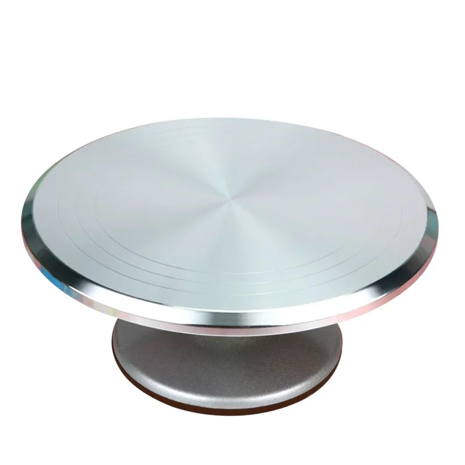 Plato giratorio para tartas Juego de 48 boquillas decorativas acero inoxidable 304, plato giratorio aleación aluminio for decoración tartas, 12 pulgadas for(12 inch Turntable)