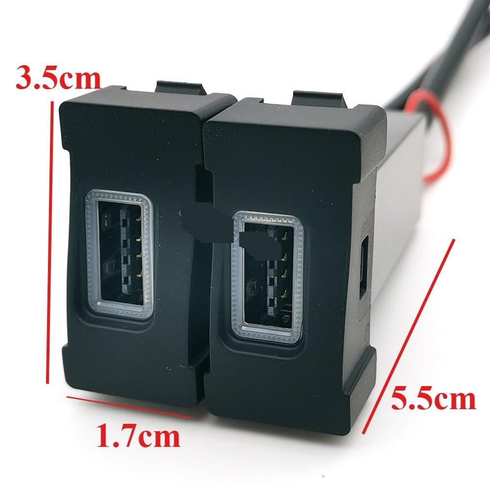 Double chargeur de voiture rouge USB QC3.0, interface chargement pour Smartphone, prise pour Iveco pour le quotidien