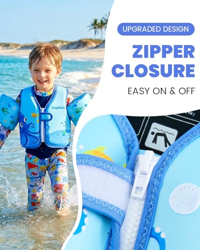 Image of Gogokids Puddle Float Jumper 33-66 Pounds, Toddler Swim Vest Kids Floaties