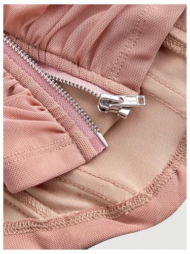 Image of Floerns Women's Off Shoulder Short Sleeve Asymmetrical Hem Ruched Corset Crop Top