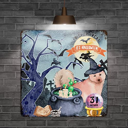 Plaque métallique Trick or Treat de qualité supérieure