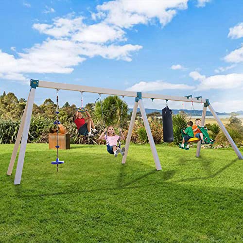 BETOOLL Swing Hangers Heavy Duty Wooden Swing Set Accessories with Screws and Locking Snap Hooks 10000 lb Capacity Set of 8 by BETOOLL - Image 5