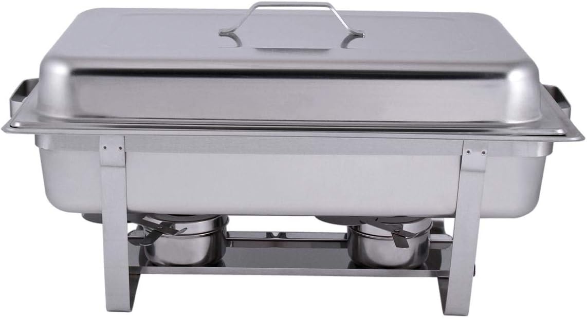 Master Chef 3in1 Stainless Steel Chafing Dish, Silver