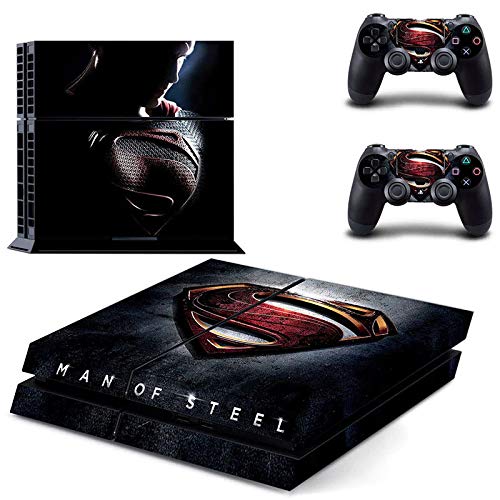 Playstation 4 Skin Set â€“ Super Hero - HD Printing Vinyl Skin Cover Protective for PS4 Console and 2 PS4 Controller by okanhyeu