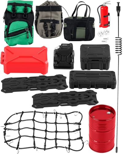 RCarmubWow RC Crawler Accessories Roof Simulation Decoration for 1/10 Trx4 Trx6 SCX10 Red...