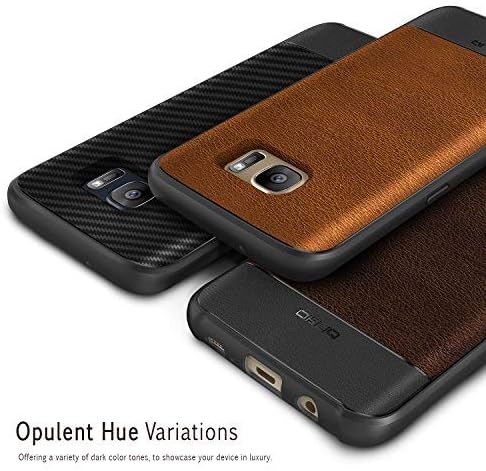 Galaxy S7 Case, OBLIQ [Flex Pro][Carbon] Premium PU Leather Slim Fit TPU Bumper Form Fitting Heavy Duty Protective Cover for Galaxy S7(2016)
