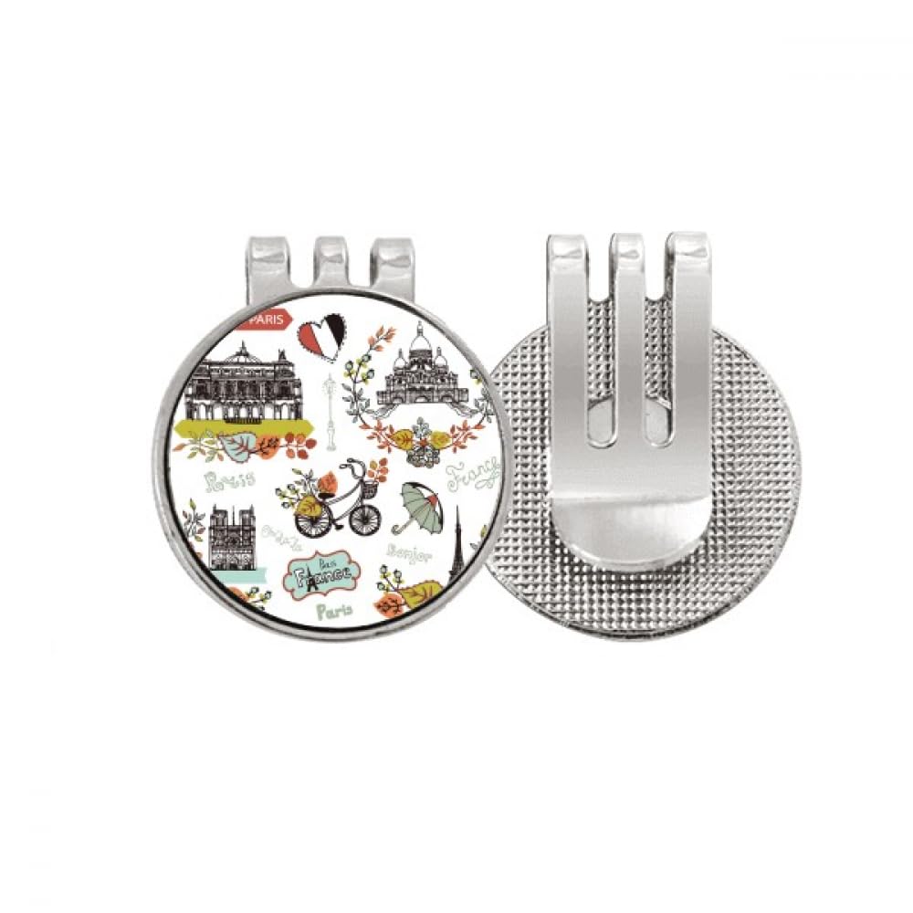Marqueur de balle de golf Paris Eiffel Magnet Clip - 4