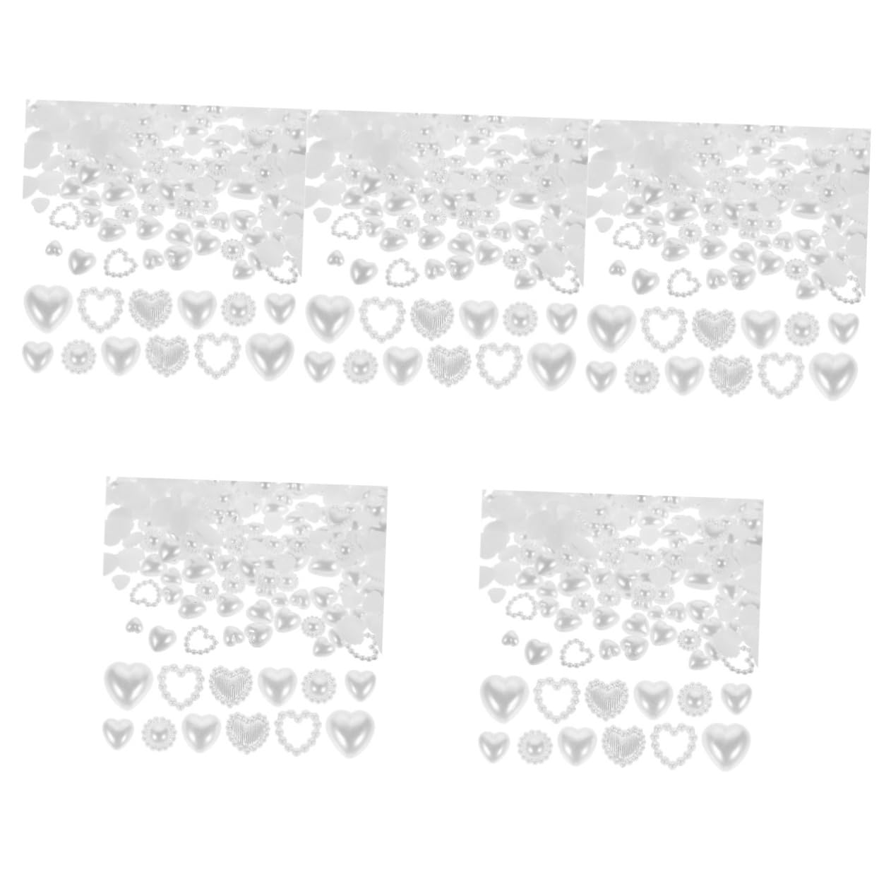 5 Pezzi 1 Accessori Per Unghie Di Perle Arte Unghia Gioielli Per Manicure Ciondoli Per Unghie Da Donna Forniture Per Unghie Bianca Plastica