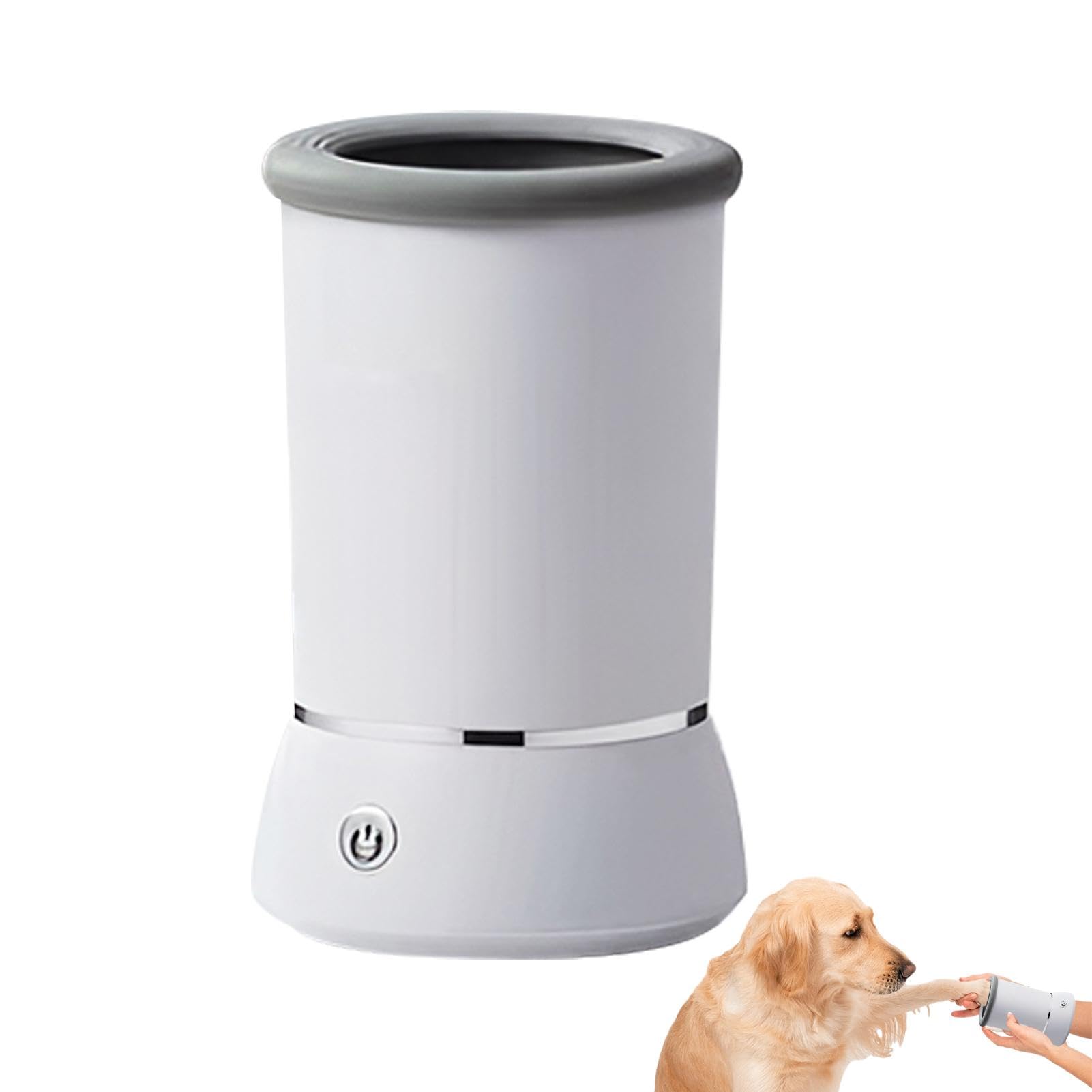 Limpiador automático de patas de perro, limpiador de patas de perro recargable por USB, limpiador de pies de perro y gato de 360°, limpiador multiusos de patas de mascotas, máquina de limpieza de pies