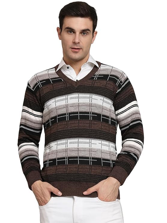 Muskan Knitwear Mens Sweaters Winter Wear Cardigan (in, Alpha, L, Regular, L, Onion)-picture-13
