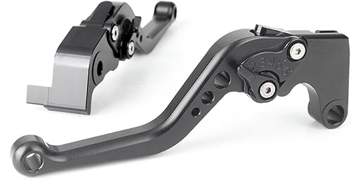 Miniatura 6 de GZYF Palancas de freno y embrague para motocicleta para Yamaha 2005-2016 YZF R6  2004-2008 YZF R1 Negro
