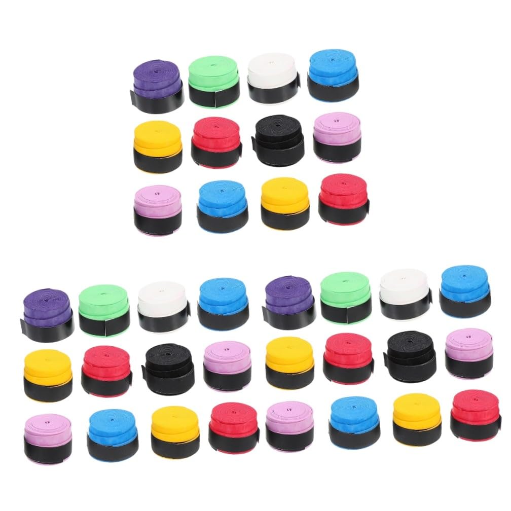 Abaodam 36pezzi Racket Overgrips Antiscivolo per Tennis e Badminton Nastro Grip Assorbente per Sudore Pu Design Comfort e Controllo per Giocatori Sportivi