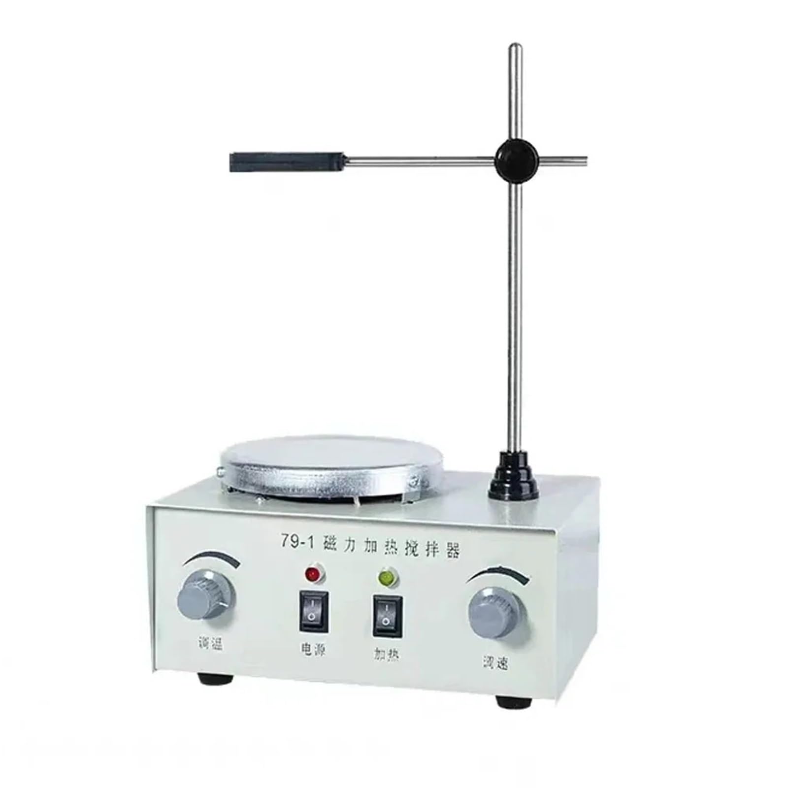 Genérico Agitador magnético, agitador magnético con calefacción 79-1, Mezclador de Laboratorio de Doble Control para Placa agitadora y 1000 ml, para Laboratorio.