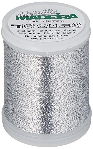 Madeira M9842-ALU Thread, Nylon, Aluminium, 200 m