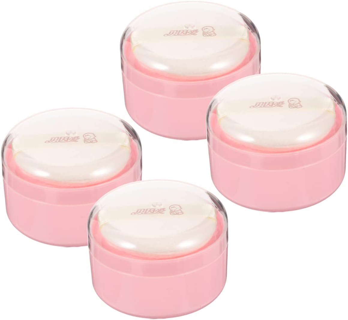 Reisdispenser 4 Stks Body Poeder Bladerdeeg Reizen Baby Poeder Baby Poeder Bladerdeeg Reis Dispenser Baby Poeder Dispenser Met Bladerdeeg Gezicht Poeder Compact Case After-Bad