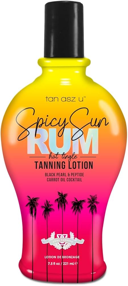 Amazon.com : Spicy Sun Rum Hot Tingle Tanning Lotion : Beauty