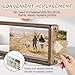 EssOAKence Large Solid OAK Wood Picture Frame, 11x14 Inch, Walnut, Rectangular Frame for Photos, Art, and Prints(Nut-Brown, 5