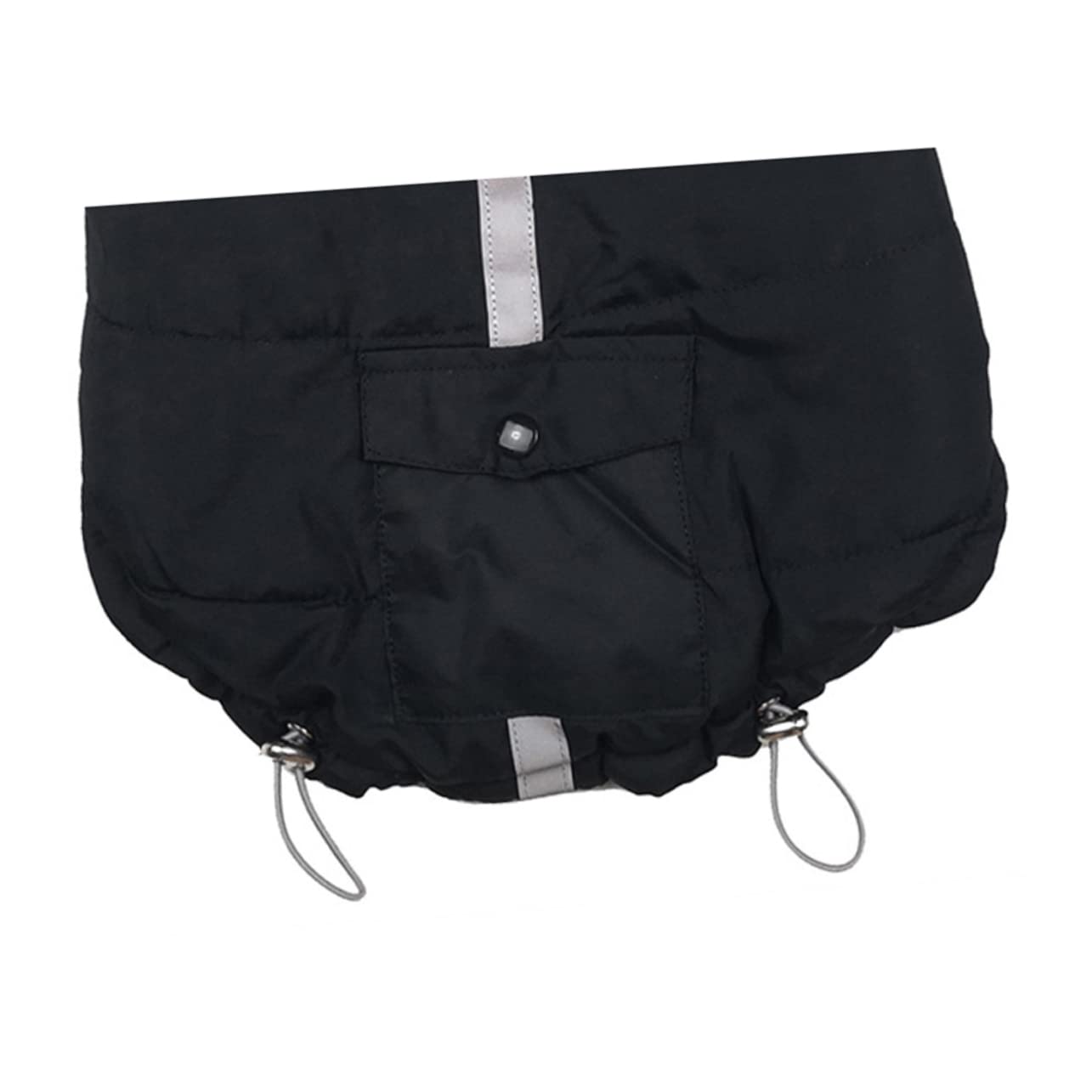 INOOMP 2pièces Gilet Coton Réfléchissant pour Chien Veste Chaude Et Confortable Vêtements Hiver pour Animaux De Compagnie Modèle Noir