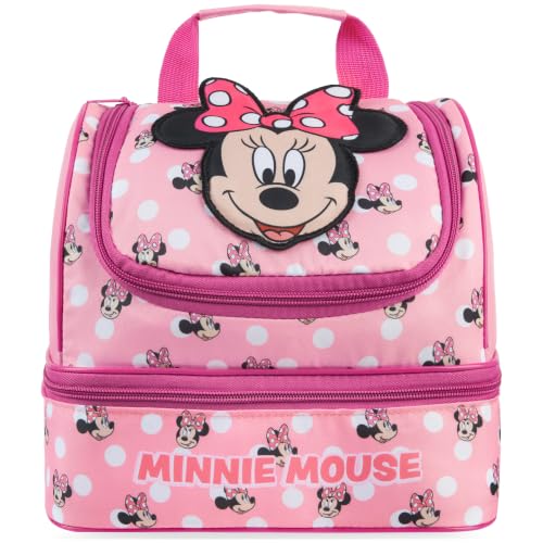 Get Trend Disney Minnie Mouse Girls 3D Insulated Lunch Bag Two Compartments