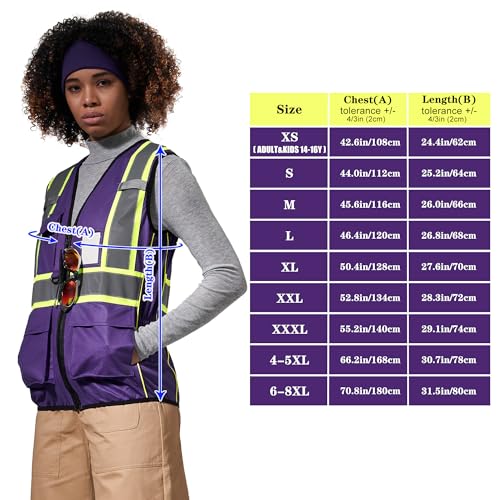 Image of AYKRM 11 color Ladies High Vis Reflective Safety Vest for Women