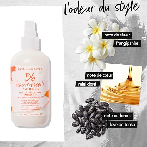 Bumble and bumble. Hairdresser’s Invisible Oil Huile brillance multi-bénéfices | Anti-frisottis | Cheveux bouclés, ondulés, lisses | Huile d’argan, de coco et de pépins de raisin – vue 8