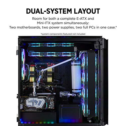 Corsair Obsidian Series 1000D Super-Tower Case, Smoked Tempered Glass, Aluminum Trim, Integrated Commander PRO fan and lighting controller