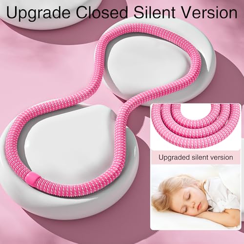 Image of Weighted Soft Spring Hula Hoop for Adults, 3.3 lbs Foldable for Home and Travel, Portable Slimming Fitness Hoop for Weight Loss, Waist-Friendly Design, Upgraded Closed Silent Version