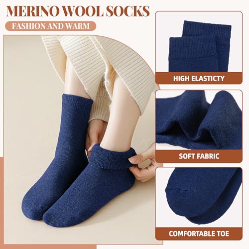 Image of Velice Womens Merino Wool Thermal Thick Hiking Winter Socks
