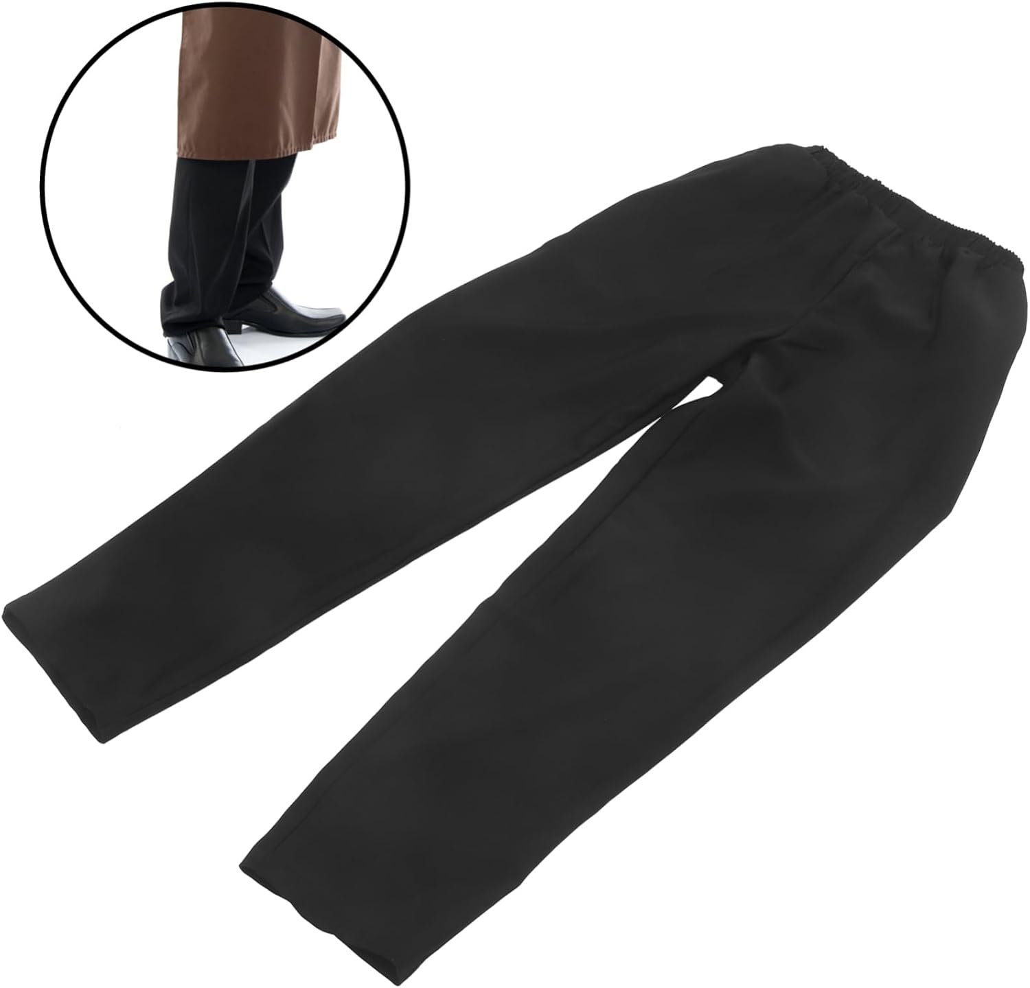 Pair Baggy Pants Men Black Chef Pants Work Pants for Men Black Work Pants Women Food Service Workwear Womens Chef Pants Mens Uniform Trouser Pants for Women Breathable Women's Set