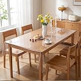 ZHOUSTOU Nappe Plastique Transparente Rectangulaire 140x180cm Epaisseur 0,13mm Film de Protection de Table en PVC Lavable Impermeable Protège Table à Manger et au Camping pour éviter de se Salir