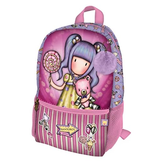 Santoro-Mini Mochila Adap.Carro Gorjuss Fairground First Prize 26X34X11,4Cm, Multicolor (1111GJ04T)