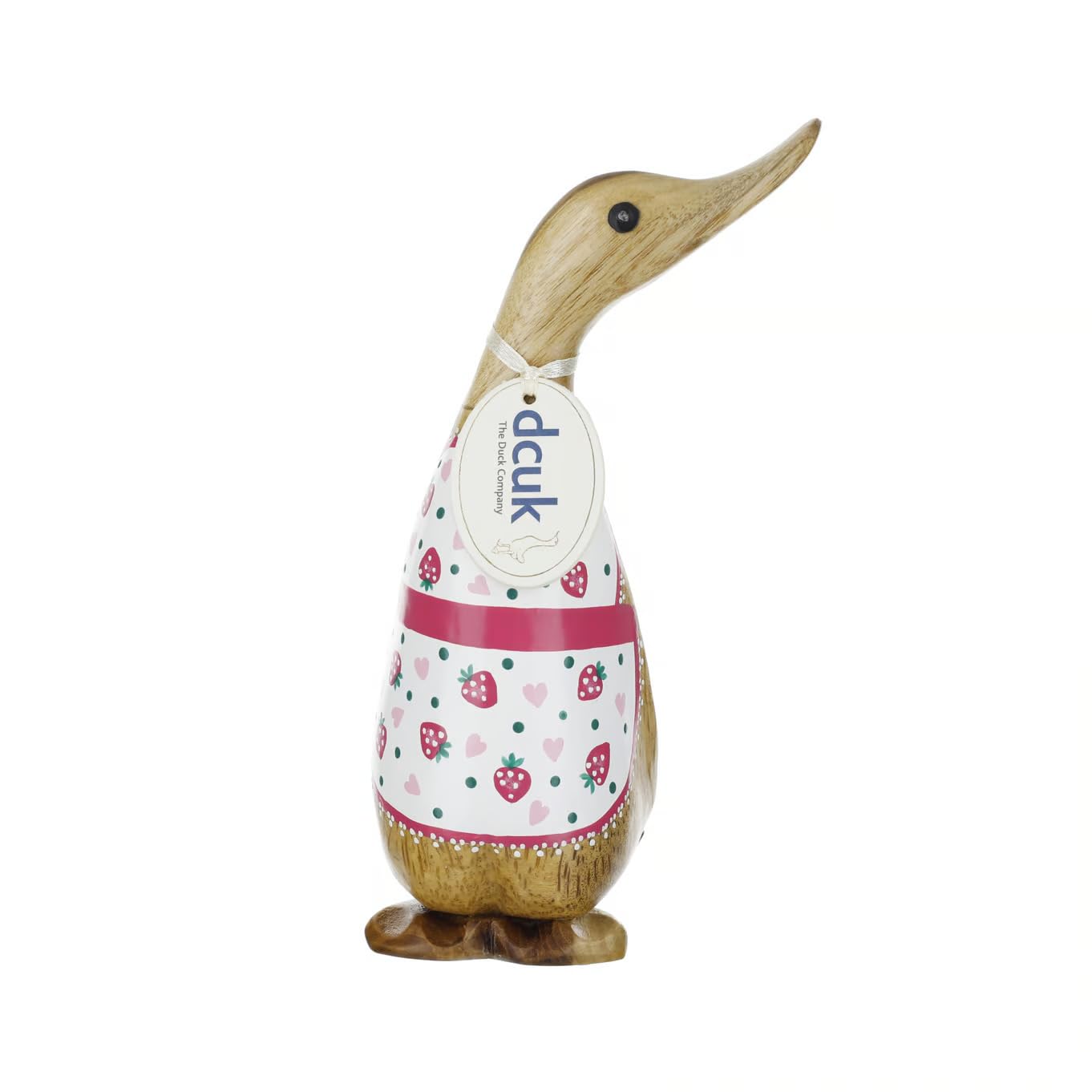 Dcuk Multicolor Strawberry Baker Design Wooden Duckling Ornament