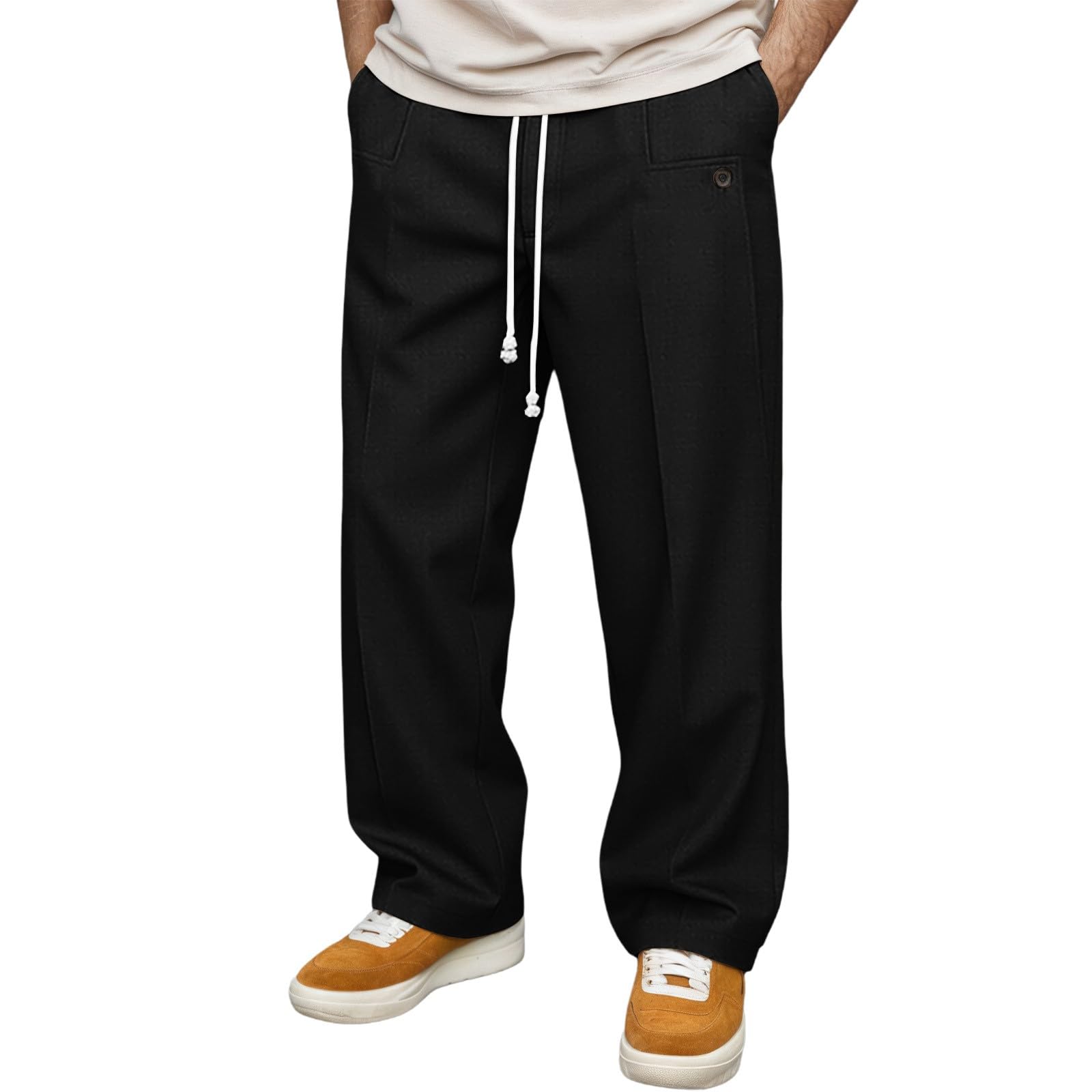 Pantalon coupe extensible décontracté pour un confort maximal