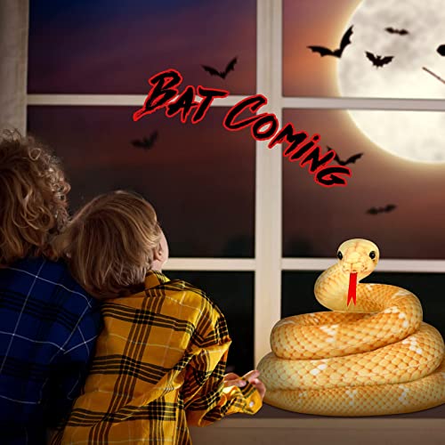 Hydren 80" Giant Boa Constrictor Plush, Realistic Stuffed Animal Snake, Lifelike Toy For Kids, Birthday Party Prank Props (Yellow) #TOP4