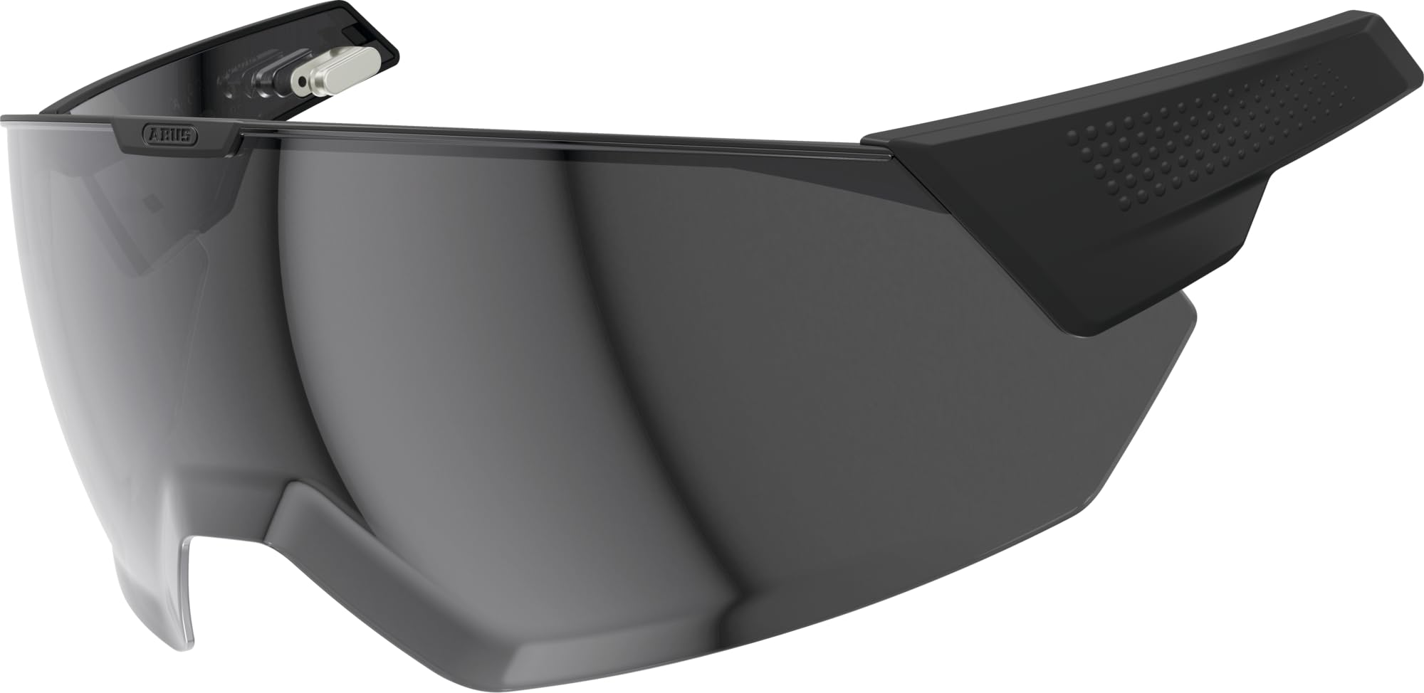 ABUS MagneticVisor, für HYP-E, ACE und BL.ACE, Größe L, Smoke | Fahrradhelm-Visier mit magnetischer Befestigung, freier Rundumsicht, in Clear, Smoke oder Photochromic erhältlich