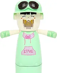 Suporte E Dispensador De Escova De Dentes Para Crianças Dispensador De Escova De Dentes Dispensador Automático De Pasta De Dente Banheiro Infantil Suporte Automático Para Esc, Green Girl