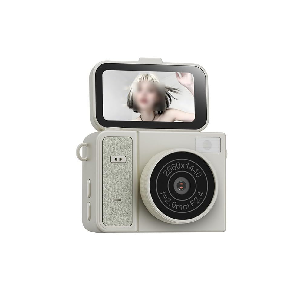 Mini caméra CCD rétro en ABS vert avec écran orientable pour la photo compacte étudiante