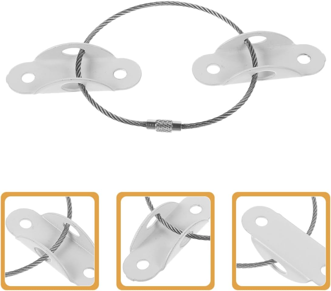 ORFOFE 5sets Furniture Anchors for Proofing -tip Straps for Securing Heavy Furniture to Walls Easy Installation Hardware Included for Safety Home Environments