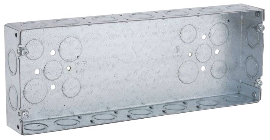 限定一台ブラックRepBox 木製ケージ1200x450x450 Hubbell-Raco 954 Gang Box, 5 Gang, 1-5/8