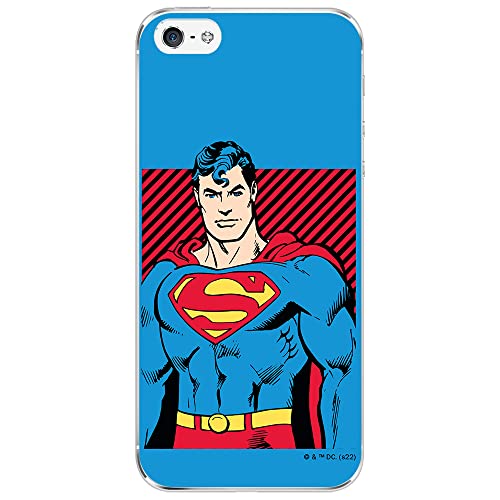 ERT GROUP Mobile Phone case for iPhone 5/5S/SE. Original and Officially Licensed DC Pattern Superman 029 optimally adapted to The Shape of The Mobile Phone, case Made of TPU